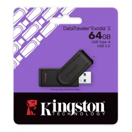   KINGSTON DT Exodia S pendrive/USB Stick (USB 3.2, Gen 1) 64GB FEKETE