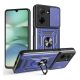 Defender szilikon telefonvédő (ütésállóság, tartógyűrű, kameravédő) SÖTÉTKÉK