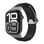 SPIGEN CLASSIC FIT pótszíj (egyedi méret, nagy, textil, állítható, pillangó csat) FEKETE