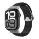 SPIGEN CLASSIC FIT pótszíj (egyedi méret, nagy, textil, állítható, pillangó csat) FEKETE