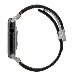 SPIGEN CLASSIC FIT pótszíj (egyedi méret, nagy, textil, állítható, pillangó csat) FEKETE