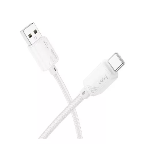 HOCO X113 adatkábel (USB - Type-C, 3A, gyorstöltő, 100cm) FEHÉR