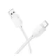 HOCO X113 adatkábel (USB - Type-C, 3A, gyorstöltő, 100cm) FEHÉR