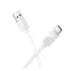 HOCO X114 adatkábel (USB - Type-C, 3A, gyorstöltő, 100cm) FEHÉR