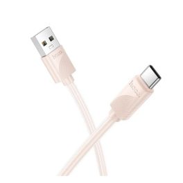   HOCO X114 adatkábel (USB - Type-C, 3A, gyorstöltő, 100cm) RÓZSASZÍN