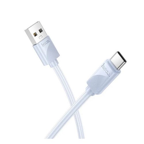 HOCO X114 adatkábel (USB - Type-C, 3A, gyorstöltő, 100cm) VILÁGOSKÉK