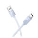 HOCO X114 adatkábel (USB - Type-C, 3A, gyorstöltő, 100cm) VILÁGOSKÉK