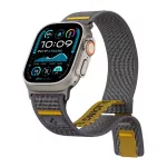 SPIGEN ATHLEX pótszíj (egyedi méret, nagy, nylon, tépőzáras, légáteresztő, SPORT) SÖTÉTSZÜRKE