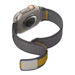 SPIGEN ATHLEX pótszíj (egyedi méret, nagy, nylon, tépőzáras, légáteresztő, SPORT) SÖTÉTSZÜRKE