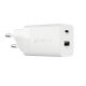 VARTA hálózati töltő USB+Type-C aljzat (38W, GaN, PD gyorstöltő 3.0) FEHÉR