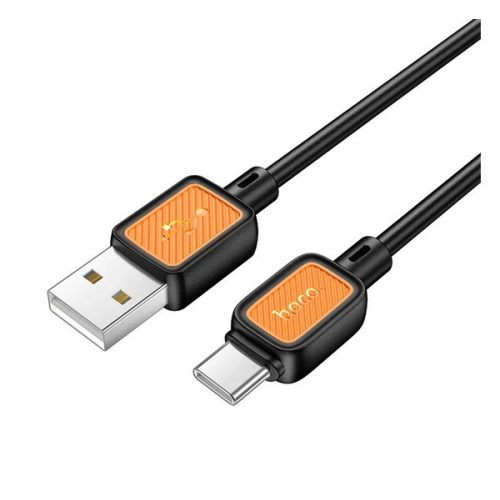 HOCO X108 adatkábel (USB - Type-C, 3A, gyorstöltő, 100cm) FEKETE