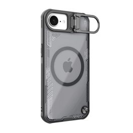 NILLKIN ICEBLADE PROP szilikon telefonvédő (ütésállóság, kitámasztó, MagSafe) FEKETE   NILLKIN ICEBLADE PROP szilikon telefonvédő (ütésállóság, kitámasztó, MagSafe) FEKETE