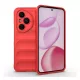 Szilikon telefonvédő (ütésállóság, kameravédő, 3D) PIROS