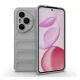Szilikon telefonvédő (ütésállóság, kameravédő, 3D) VILÁGOSSZÜRKE