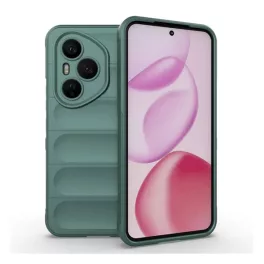   Szilikon telefonvédő (ütésállóság, kameravédő, 3D) SÖTÉTZÖLD