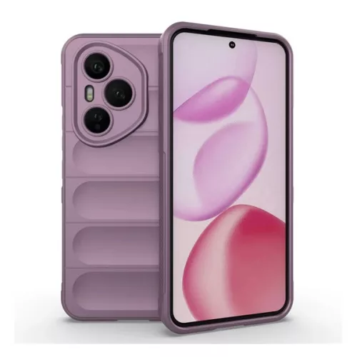 Szilikon telefonvédő (ütésállóság, kameravédő, 3D) LILA