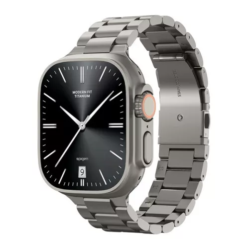 SPIGEN MODERN FIT TITANIUM pótszíj (egyedi méret, nagy, fém) TITÁNSZÜRKE