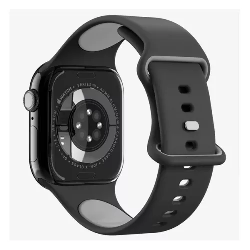 SPIGEN NANO POP pótszíj (egyedi méret, nagy, matt, szilikon) FEKETE