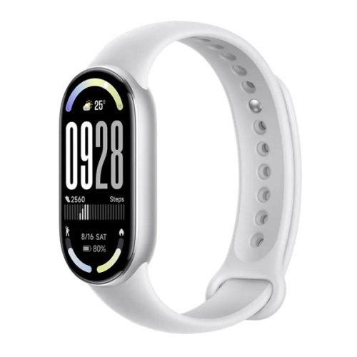 XIAOMI Smart Band 10 okoskarkötő (v5.4, aktivitásmérő, alvásmonitor, 150 sport mód, vízálló, 5 ATM) EZÜST