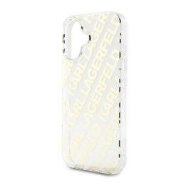   KARL LAGERFELD IML ELECTROPLATED REPEATED LOGO szilikon telefonvédő (ütésállóság) ARANY