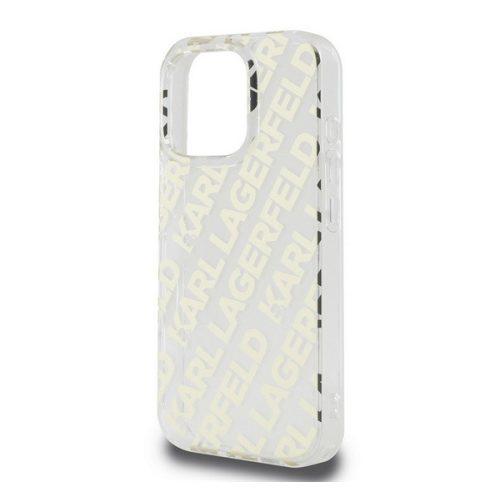 KARL LAGERFELD IML ELECTROPLATED REPEATED LOGO szilikon telefonvédő (ütésállóság) ARANY