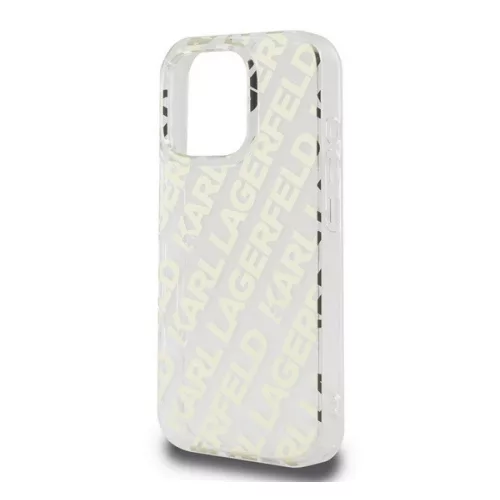KARL LAGERFELD IML ELECTROPLATED REPEATED LOGO szilikon telefonvédő (ütésállóság) ARANY