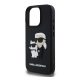 KARL LAGERFELD 3D RUBBER KARL AND CHOUPETTE szilikon telefonvédő (ütésállóság, 3D) FEKETE