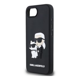 KARL LAGERFELD 3D RUBBER KARL AND CHOUPETTE szilikon telefonvédő (ütésállóság, 3D) FEKETE   KARL LAGERFELD 3D RUBBER KARL AND CHOUPETTE szilikon telefonvédő (ütésállóság, 3D) FEKETE