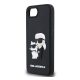 KARL LAGERFELD 3D RUBBER KARL AND CHOUPETTE szilikon telefonvédő (ütésállóság, 3D) FEKETE