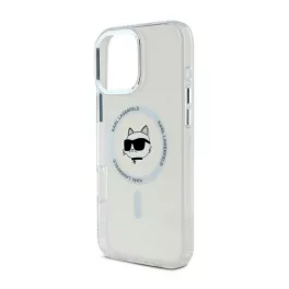   KARL LAGERFELD IML CHOUPETTE HEAD METAL FRAME MAGSAFE szilikon telefonvédő (ütésállóság, kameravédő, MagSafe) ÁTLÁTSZÓ