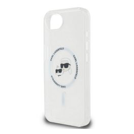   KARL LAGERFELD IML K&CH HEADS METAL FRAME MAGSAFE szilikon telefonvédő (ütésállóság, kameravédő, MagSafe) ÁTLÁTSZÓ