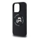 KARL LAGERFELD LIQUID SILICONE K&CH HEADS MAGSAFE szilikon telefonvédő (ütésállóság, MagSafe) FEKETE