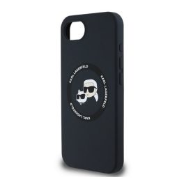   KARL LAGERFELD SILICONE KARL&CHOUPETTE HEADS MAGSAFE szilikon telefonvédő (ütésállóság, MagSafe) FEKETE