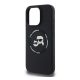KARL LAGERFELD LIQUID SILICONE K&CH HEADS MAGSAFE szilikon telefonvédő (ütésállóság, MagSafe) FEKETE