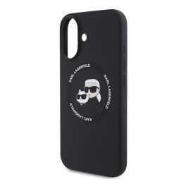   KARL LAGERFELD SILICONE KARL&CHOUPETTE HEADS MAGSAFE szilikon telefonvédő (ütésállóság, MagSafe) FEKETE