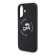 KARL LAGERFELD LIQUID SILICONE K&CH HEADS MAGSAFE szilikon telefonvédő (ütésállóság, MagSafe) FEKETE