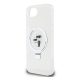 KARL LAGERFELD RINGSTAND KARL AND CHOUPETTE MAGSAFE szilikon telefonvédő (ütésállóság, MagSafe, kitámasztó) FEHÉR