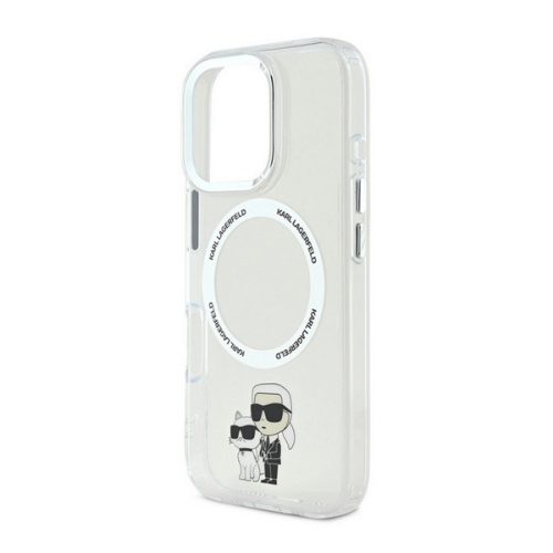 KARL LAGERFELD IML KARL AND CHOUPETTE MAGSAFE szilikon telefonvédő (ütésállóság, MagSafe) ÁTLÁTSZÓ