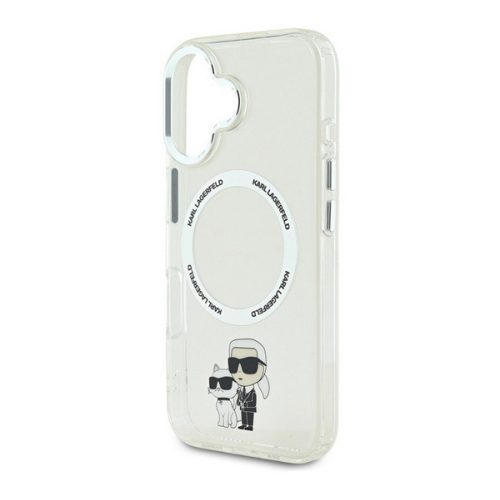 KARL LAGERFELD IML KARL AND CHOUPETTE MAGSAFE szilikon telefonvédő (ütésállóság, MagSafe) ÁTLÁTSZÓ