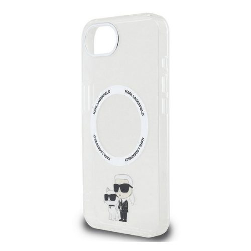 KARL LAGERFELD IML KARL AND CHOUPETTE MAGSAFE szilikon telefonvédő (ütésállóság, MagSafe) ÁTLÁTSZÓ