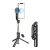 AWEI szelfibot (univerzális, tripod állvány, mágneses, állítható, bluetooth távkioldó, 104cm) FEKETE