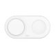 BELKIN asztali töltő 2in1 (15W, gyorstöltő, wireless, Magsafe, Apple Airpods töltő, Qi2 szabvány) FEHÉR