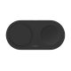 BELKIN asztali töltő 2in1 (15W, gyorstöltő, wireless, Magsafe, Apple Airpods töltő, Qi2 szabvány) FEKETE