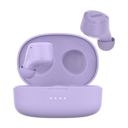 BELKIN SOUNDFORM BOLT bluetooth fülhallgató SZTEREO (v5.2, TWS, mikrofon, IPX4 cseppálló + töltőtok) LILA