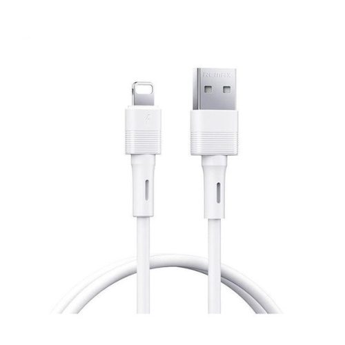 REMAX LEYA adatkábel (USB - lightning, 2.4A, gyorstöltő, 100cm) FEHÉR