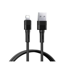  REMAX LEYA adatkábel (USB - lightning, 2.4A, gyorstöltő, 100cm) FEKETE