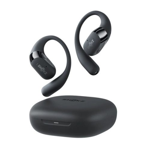 SHOKZ OPENFIT2 bluetooth fülhallgató SZTEREO (v5.4, TWS, fülre akasztható, mikrofon, zajszűrő + töltőtok) FEKETE