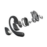 SHOKZ OPENFIT2 bluetooth fülhallgató SZTEREO (v5.4, TWS, fülre akasztható, mikrofon, zajszűrő + töltőtok) FEKETE