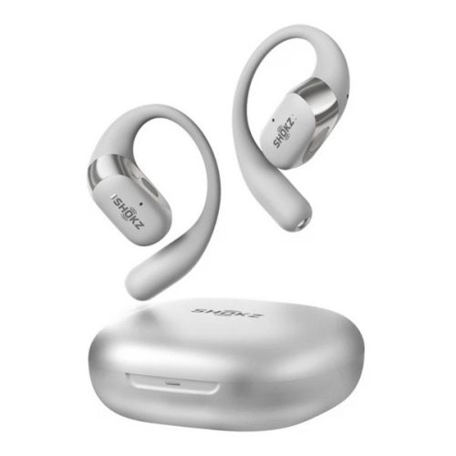 SHOKZ OPENFIT2+ bluetooth fülhallgató SZTEREO (v5.4, TWS, fülre akasztható, mikrofon, zajszűrő, IP55 + töltőtok) SZÜRKE