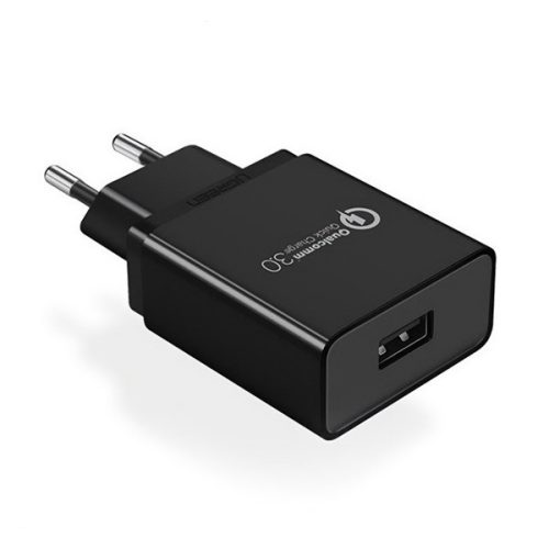 UGREEN CD122 hálózati töltő USB aljzat (18W, gyorstöltő 3.0) FEKETE